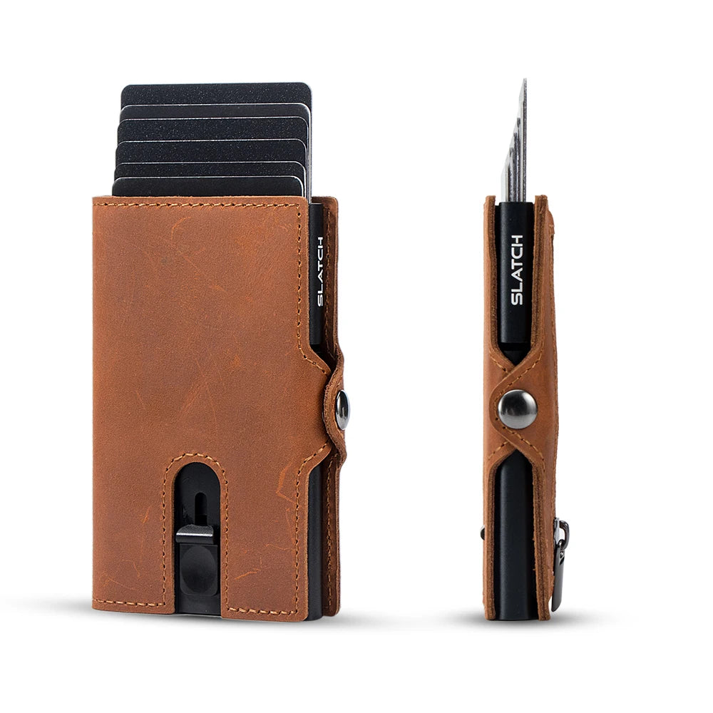 Leather Pop-Up RFID Wallet