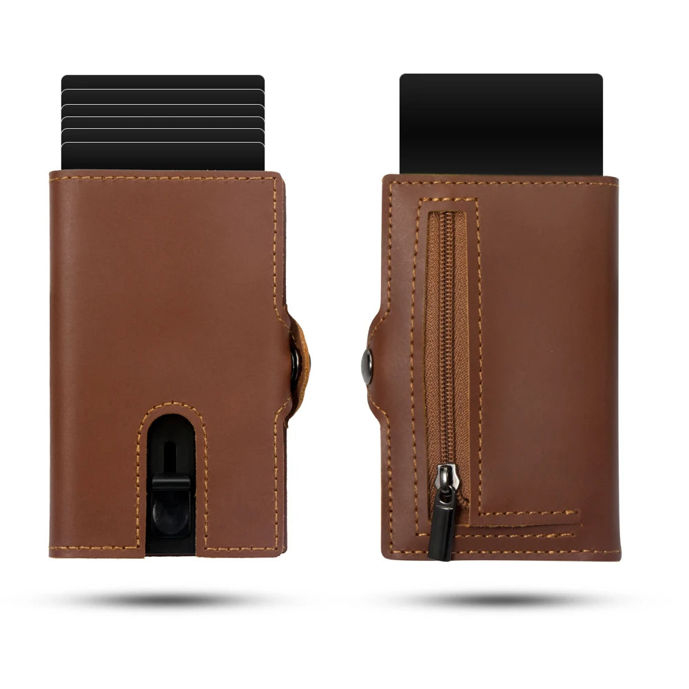 Leather Pop-Up RFID Wallet