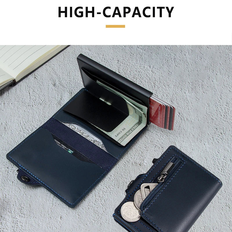 Leather Pop-Up RFID Wallet